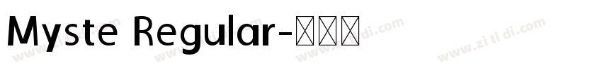 Myste Regular字体转换